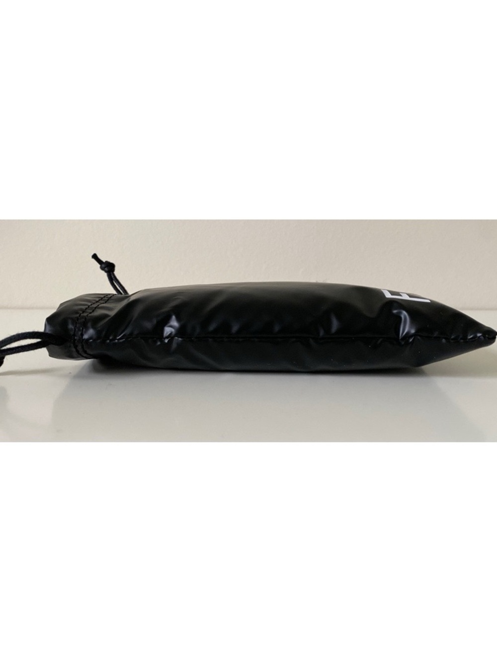 Fendi Black Drawstring Logo Pouch with White Branding - Picture 5 of 7
